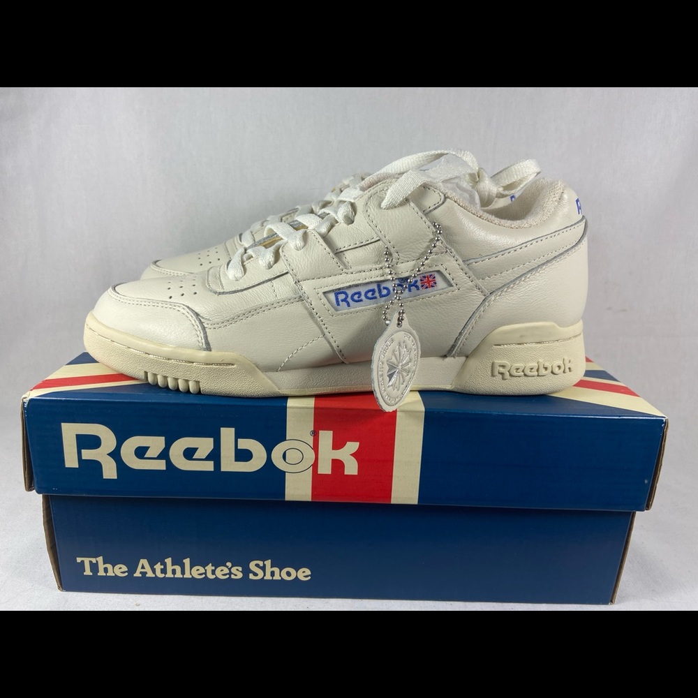 Reebok Mens Size 6.5 Workout Plus 1987 TV White Shoes